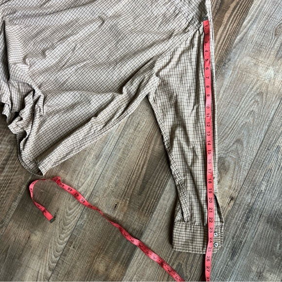 Nautica Plaid Shirt in Beige and Brown - Picture 6 of 6